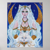 Bastet Egyptian Goddess art von Renee Lavoie Poster (Vorne)