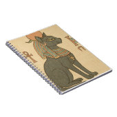 Bastet Egyptian Goddess Spiral Notebook Notizblock (Rechte Seite)