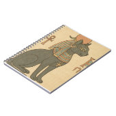 Bastet Egyptian Goddess Spiral Notebook Notizblock (Linke Seite)