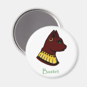Bastet - Egyptian godß magnet (Vorderseite/Rückseite)