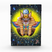 Bastet-Farbillustration Acrylblock Fotoblock (Vorderseite)