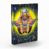 Bastet-Farbillustration Acrylblock Fotoblock (Links)