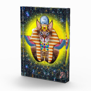 Bastet-Farbillustration Acrylblock Fotoblock