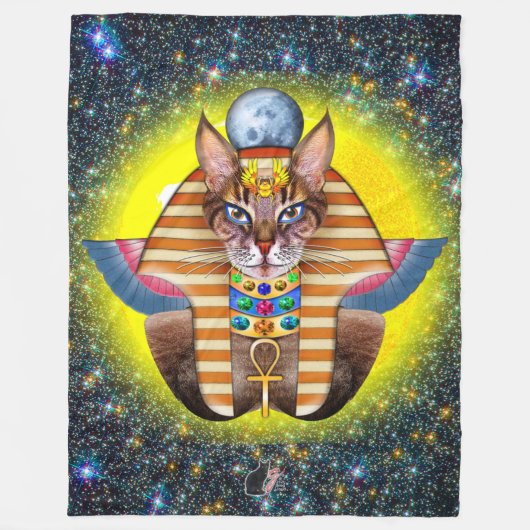 Bastet-Fleece-Decke Fleecedecke (Vorderseite)