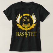 Bastet-Flügel der Sphynx-Katze T-Shirt (Design vorne)