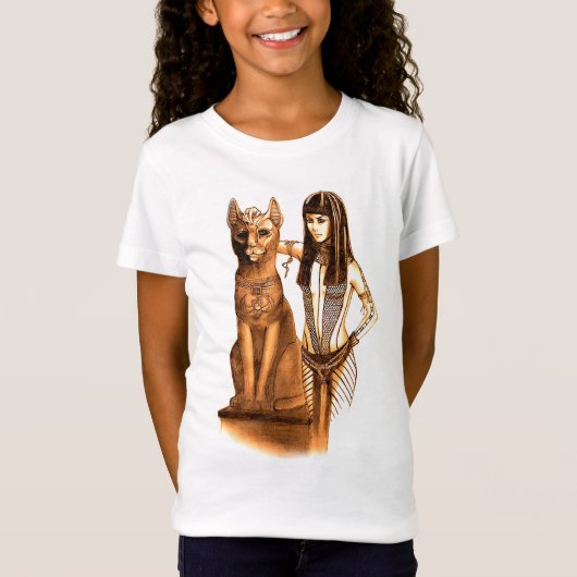 Bastet, Göttin der ägyptischen Katze T-Shirt (Vorderseite)