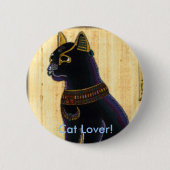 BASTET ~ Kat Gott Button (Vorderseite)