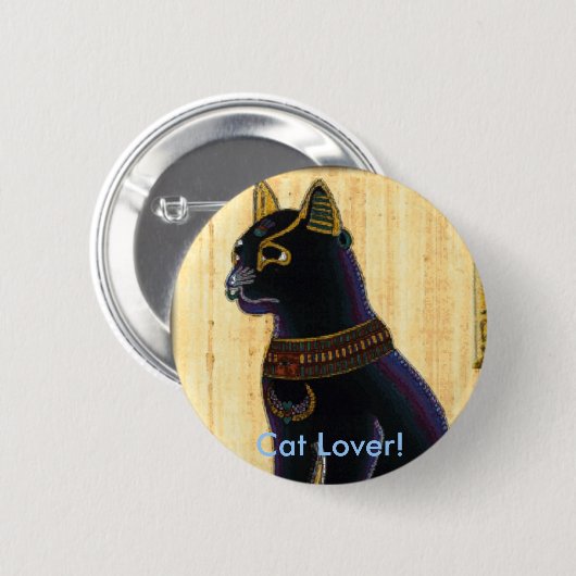BASTET ~ Kat Gott Button (Vorne & Hinten)