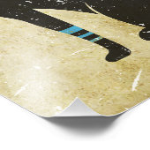 Bastet Katzen-Design Fotodruck (Ecke)