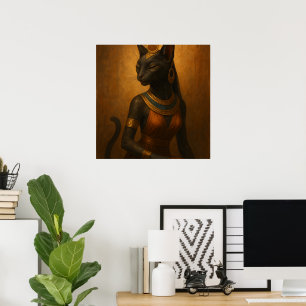 Bastet Katzen Göttin Ägyptischer Wandposter Poster