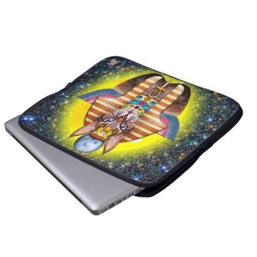 Bastet Laptopschutzhülle (Vorne Knopf)