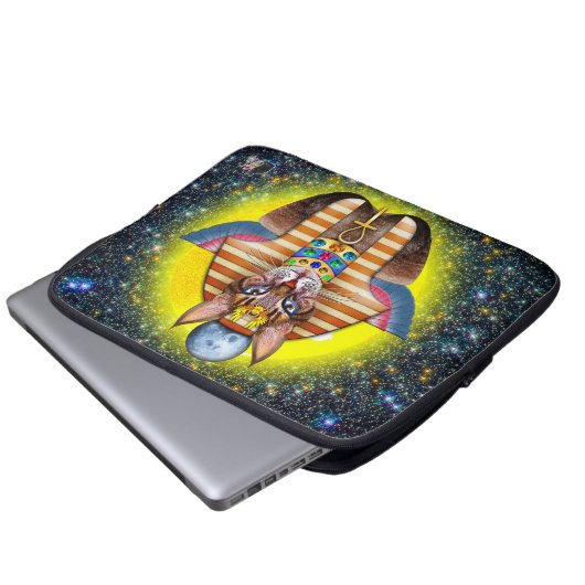 Bastet Laptopschutzhülle (Vorne Knopf)