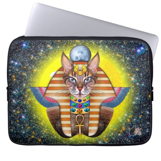 Bastet Laptopschutzhülle (Vorderseite)