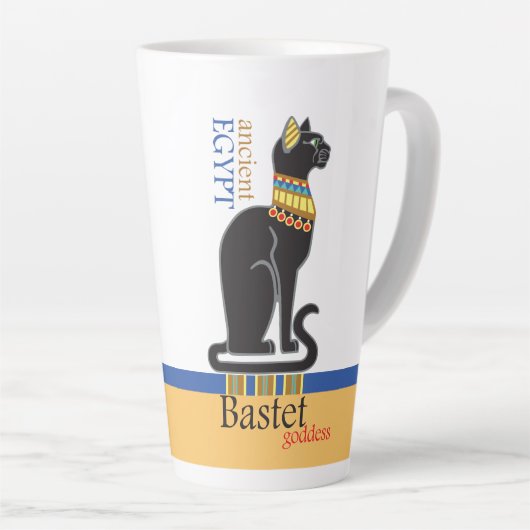 Bastet oder Bast. Ägyptische Göttin Milchtasse (Rechte Ecke)