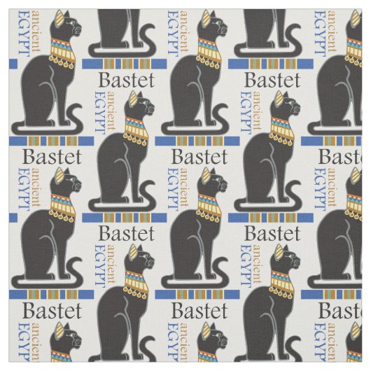 Bastet oder Bast. ägyptische Göttin Stoff (Muster)