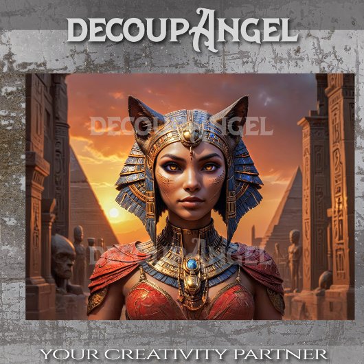 Bastet, Schutzgöttin Seidenpapier