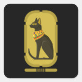 Bastet Square Sticker (Vorderseite)