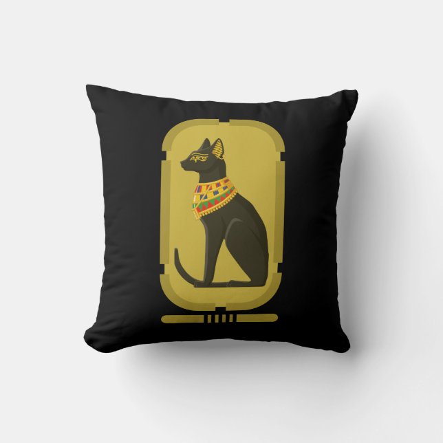 Bastet Throw Kissen (Vorderseite)