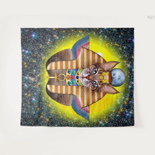 Bastet Wandteppich (Vorderseite (Horizontal))