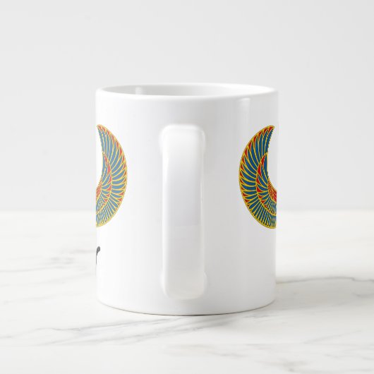 Bastet: Winged Katze von Isis! Jumbo-Tasse (Rückseite)