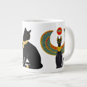 Bastet: Winged Katze von Isis! Jumbo-Tasse (Vorderseite Rechts)