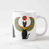 Bastet: Winged Katze von Isis! Jumbo-Tasse (Rechts)