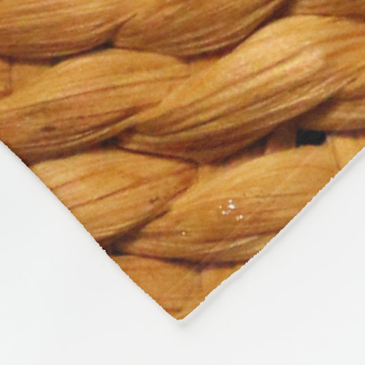 Bastgeflecht, braun fleecedecke (Ecke)