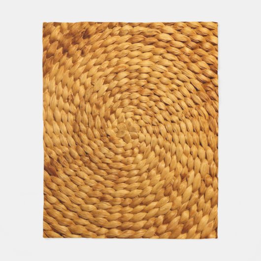 Bastgeflecht, braun fleecedecke (Vorderseite)