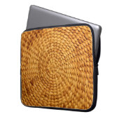 Bastgeflecht, braun laptopschutzhülle (Vorderseite Links)