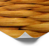 Bastgeflecht, braun poster (Ecke)