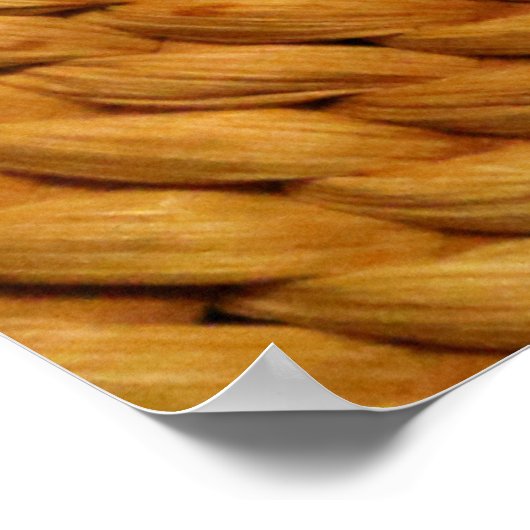 Bastgeflecht, braun poster (Ecke)