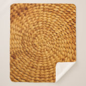 Bastgeflecht, braun sherpadecke (Vorderseite)