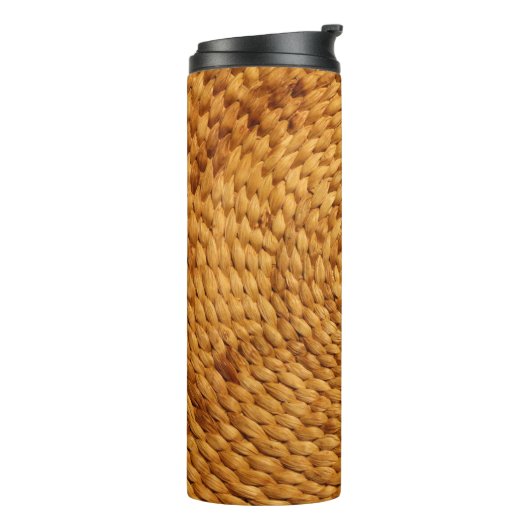 Bastgeflecht, braun thermosbecher (Nach links gedreht)