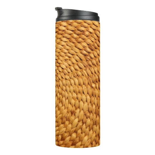 Bastgeflecht, braun thermosbecher (Nach rechts gedreht)