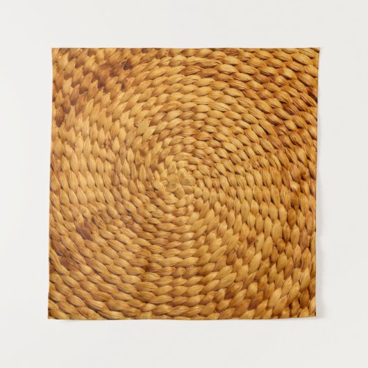 Bastgeflecht, braun wandteppich (Vorderseite)