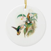 Bastgezogene Samtbrust, Baum Keramik Ornament (Vorne)