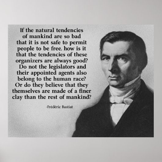 Bastiat Finer Clay-Angebot Poster (Vorne)