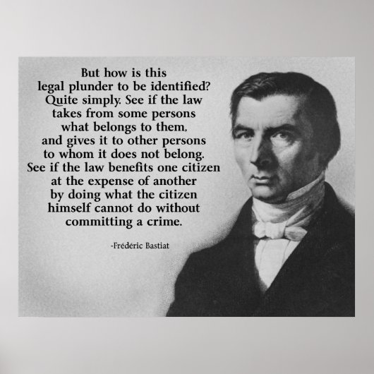 Bastiat Plunder Poster (Vorne)