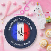 Bastille Day 14. Juli Feier Pappteller (Party)