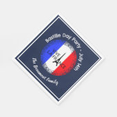 Bastille Day 14. Juli Feier Serviette (Ecke)