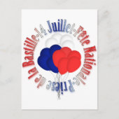 Bastille Day Balloons Postkarte (Vorderseite)