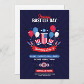 Bastille Day Celebration Party Einladung Flyer (Vorne/Hinten)