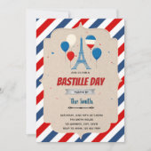 Bastille Day Flyer Template Einladung (Vorderseite)