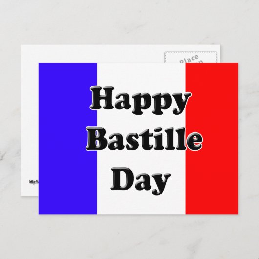 Bastille Day Postkarte (Vorne/Hinten)
