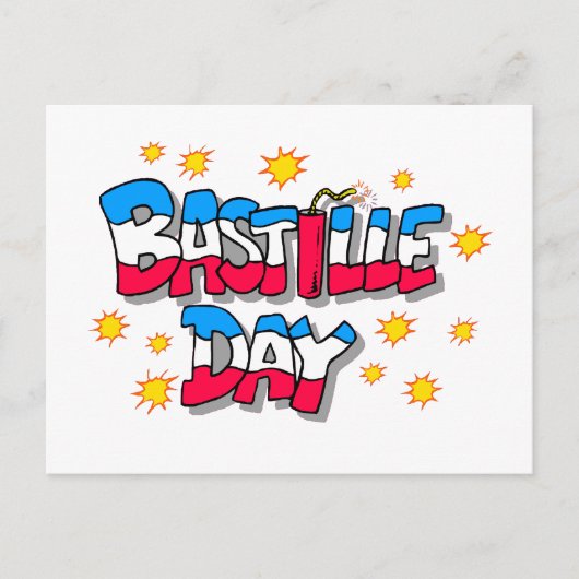 Bastille Day Postkarte (Vorderseite)