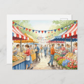Bastille Day Postkarte (Vorne/Hinten)
