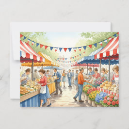 Bastille Day Postkarte