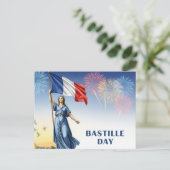 Bastille Day Postkarte (Stehend Vorderseite)