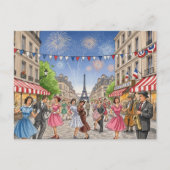 Bastille Day Postkarte (Vorderseite)