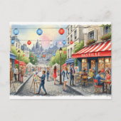 Bastille Day Postkarte (Vorderseite)